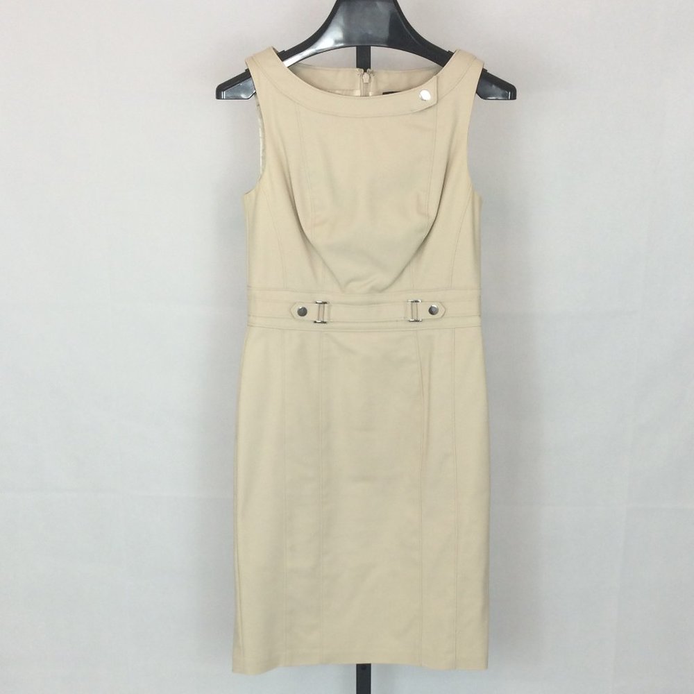 White House Black Market Beige Dress